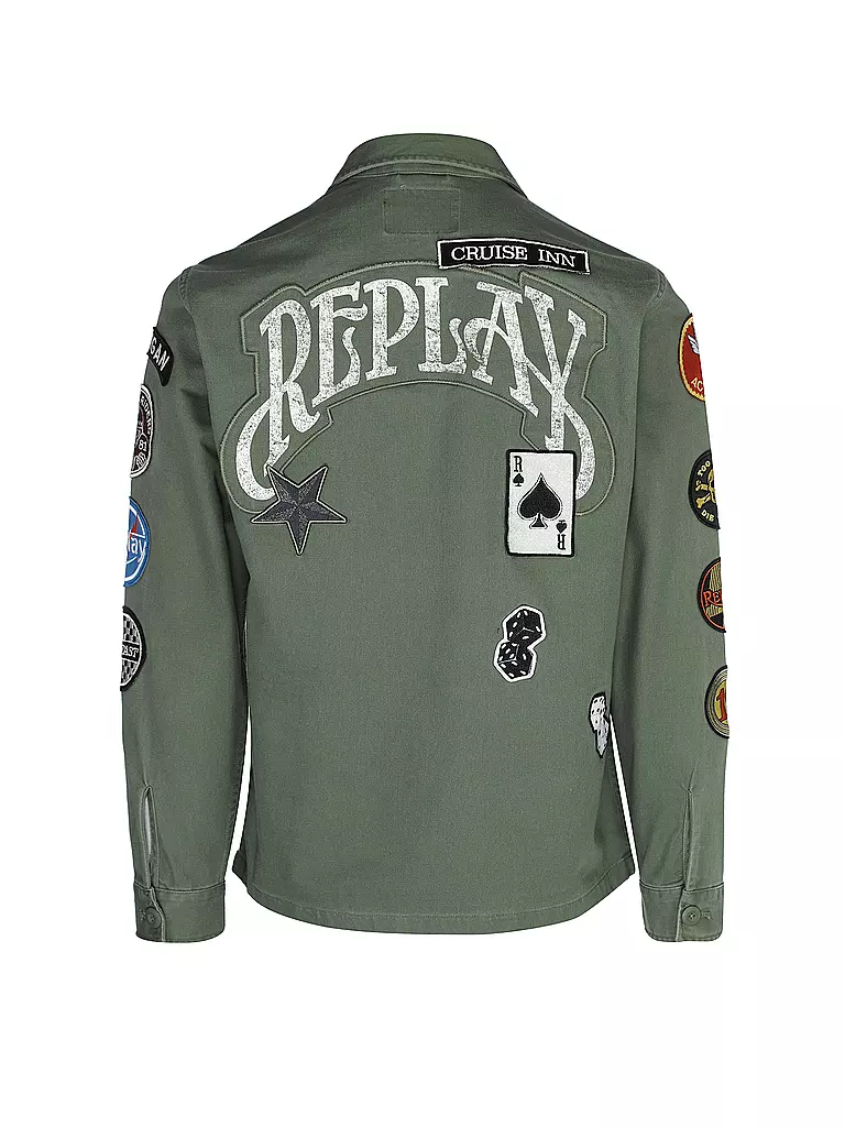 REPLAY | Overshirt | grün
