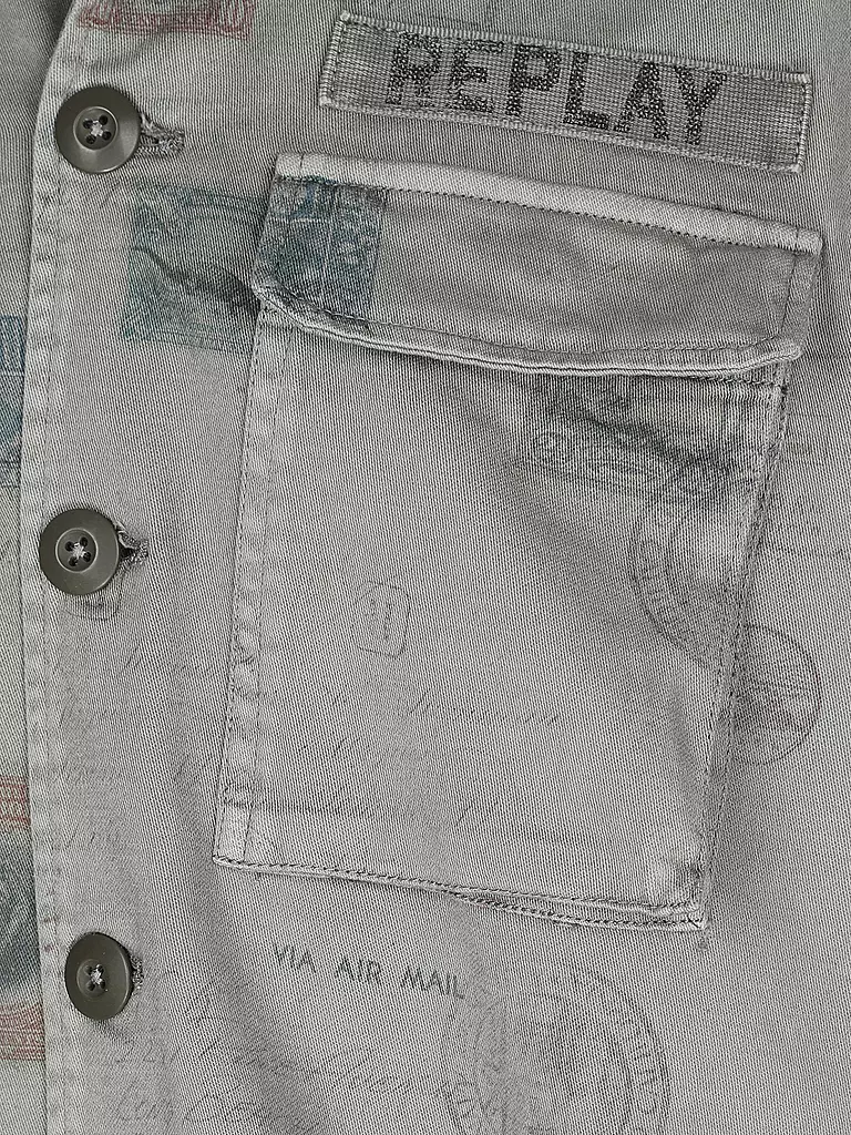 REPLAY | Overshirt | grau