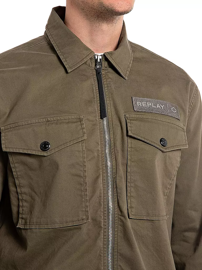 REPLAY | Overshirt | olive