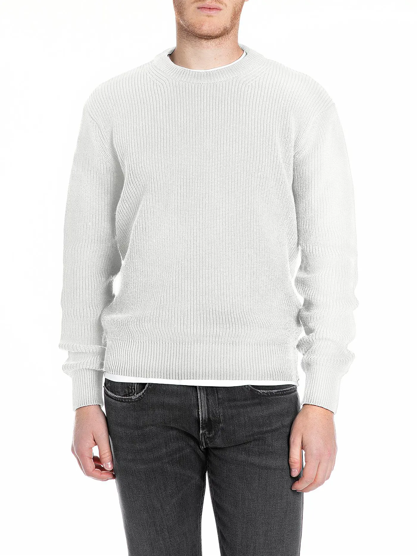 REPLAY | Pullover  | weiss