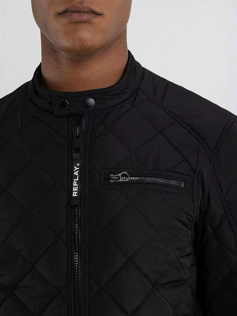 REPLAY | Steppjacke RACER | schwarz