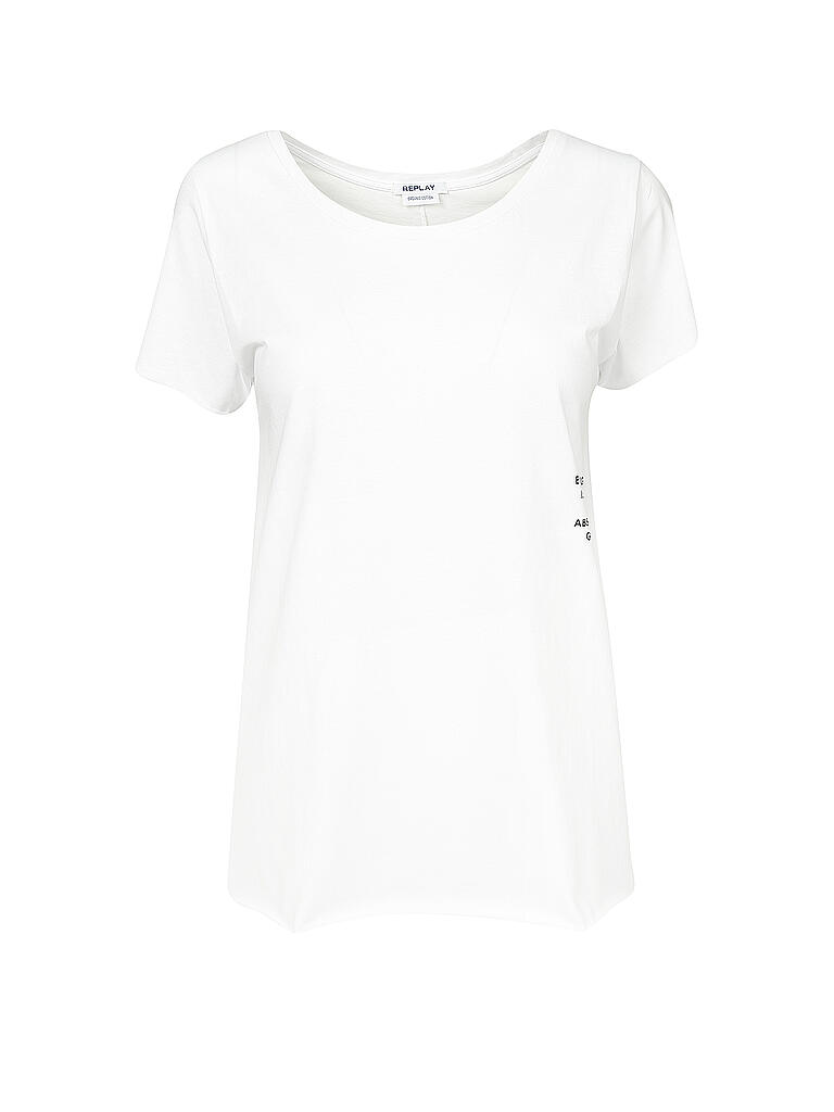 REPLAY | T Shirt  | weiß