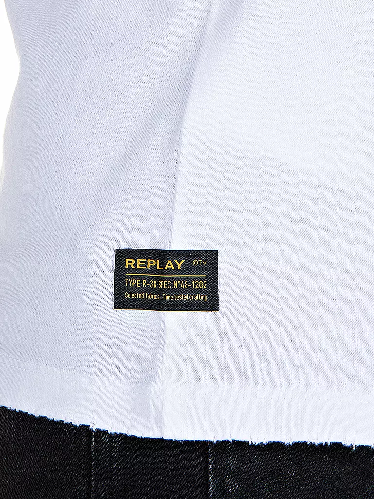 REPLAY | T Shirt  | weiss
