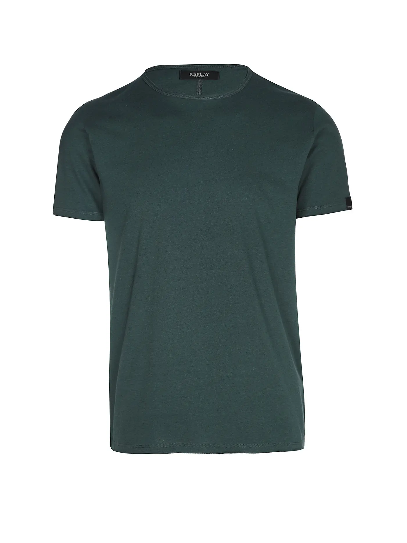 REPLAY | T-Shirt  | dunkelgrün