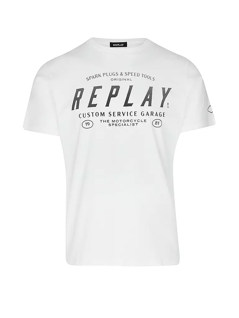 REPLAY | T-Shirt  | weiss