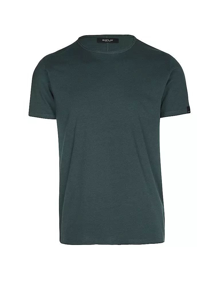 REPLAY | T-Shirt  | dunkelgrün