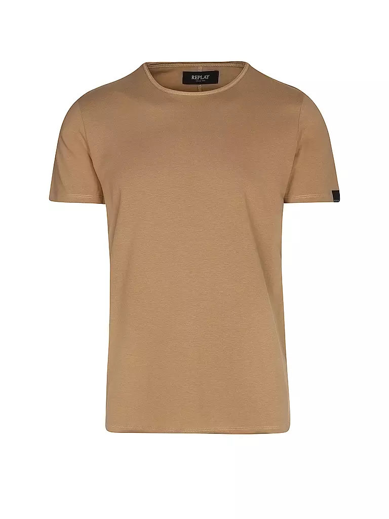 REPLAY | T-Shirt  | braun