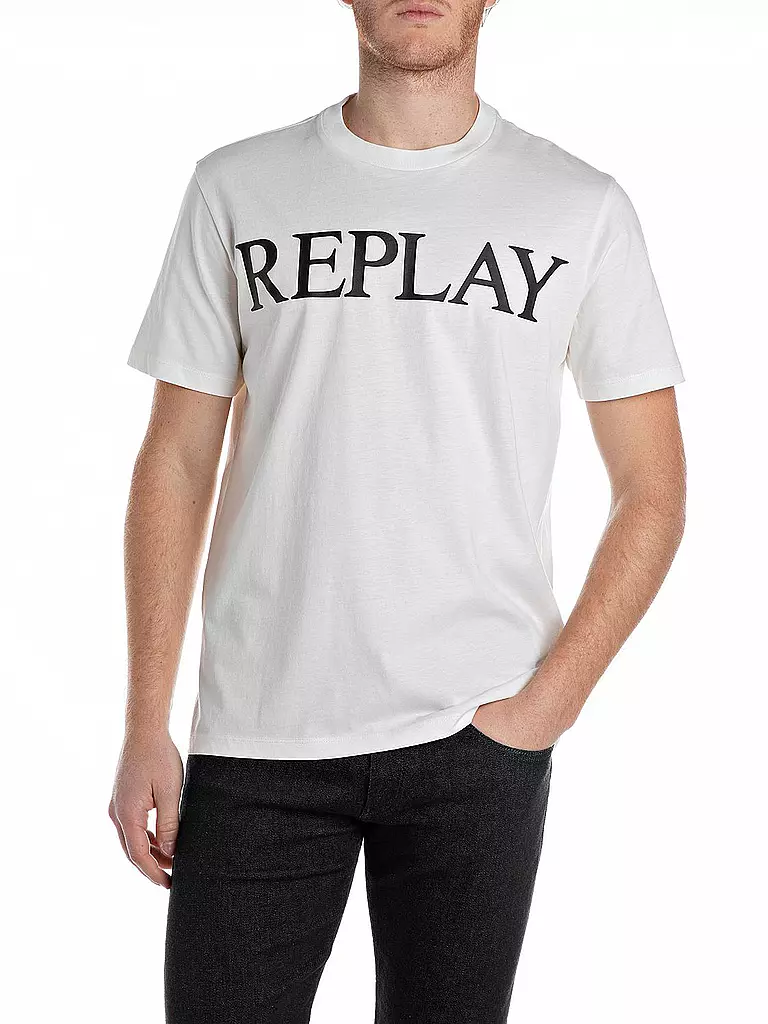 REPLAY | T-Shirt  | weiss