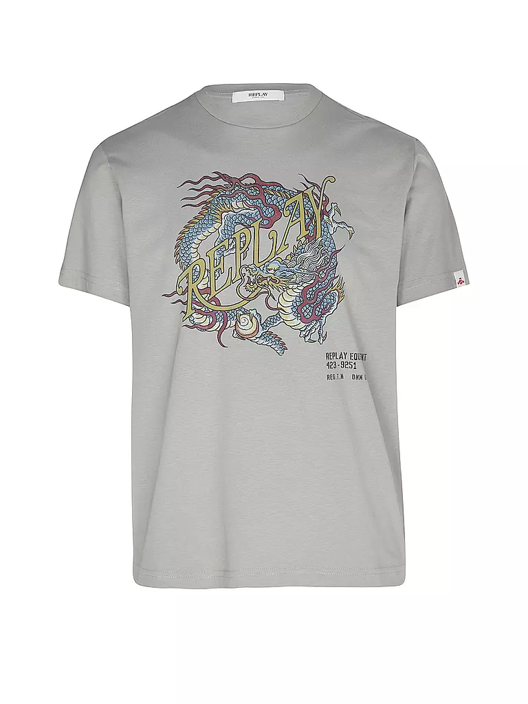 REPLAY | T-Shirt  | grau