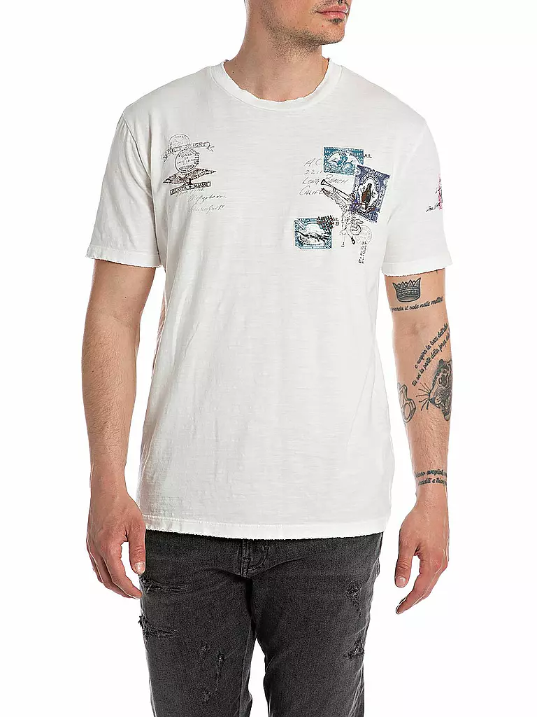 REPLAY T-Shirt weiss