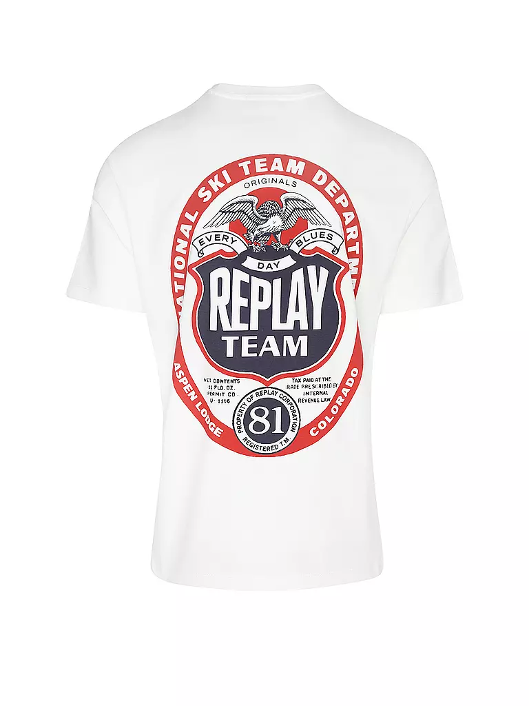 REPLAY | T-Shirt  | weiss