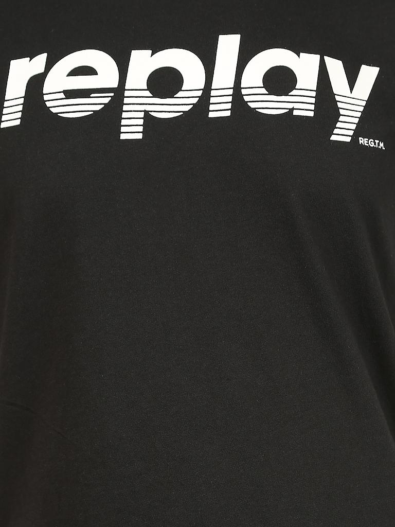 REPLAY | T-Shirt  | schwarz