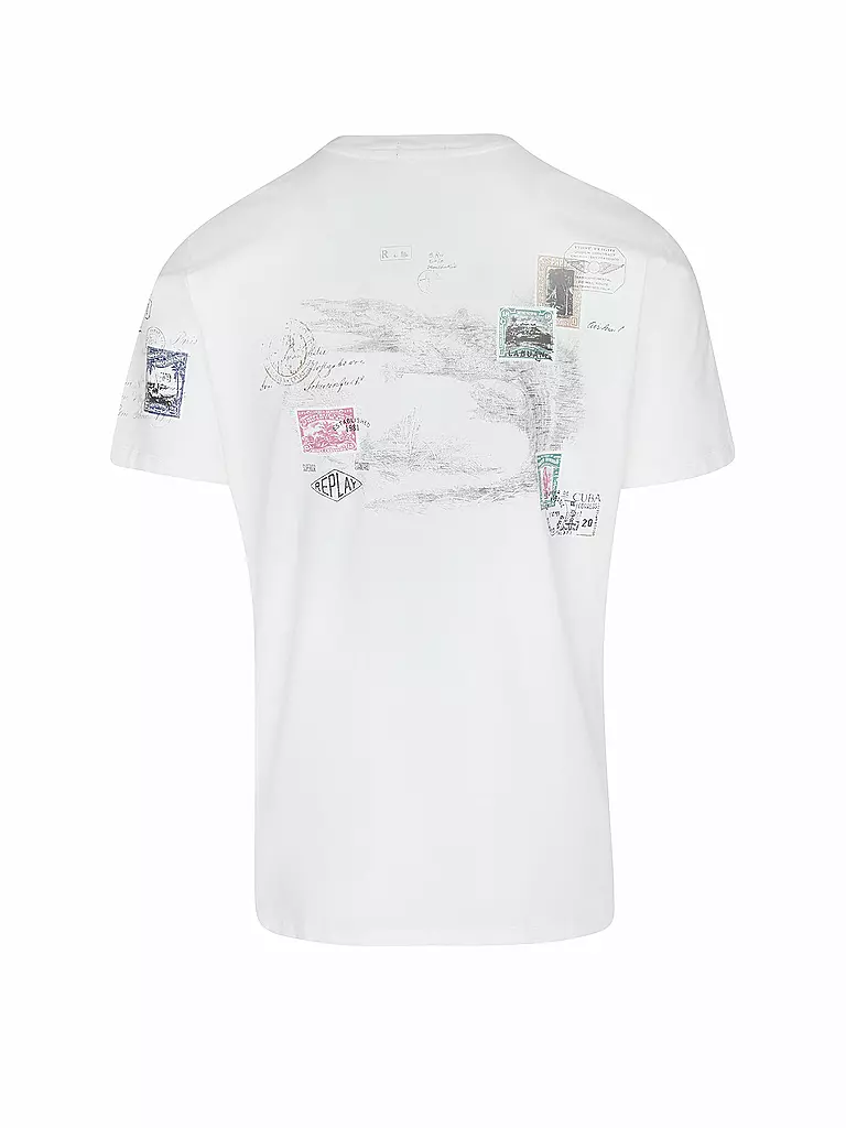 REPLAY | T-Shirt  | weiss