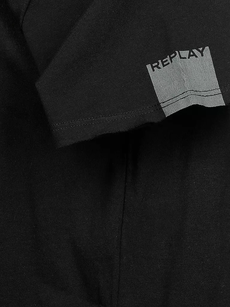 REPLAY | T-Shirt  | schwarz