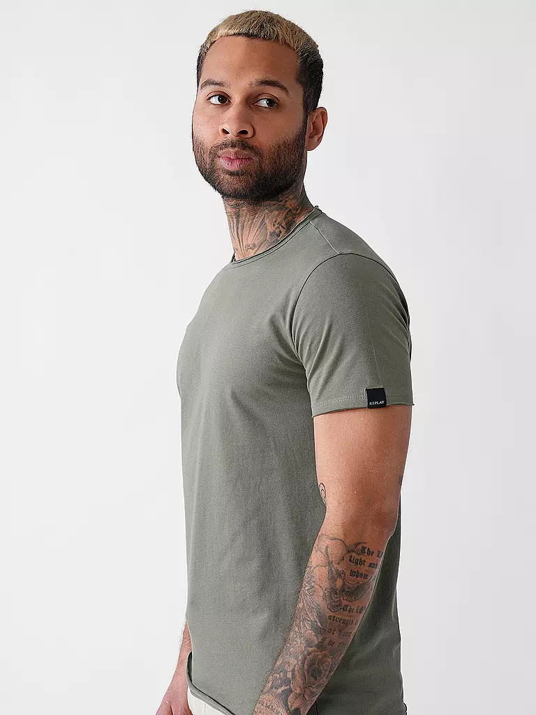 REPLAY | T-Shirt  | olive