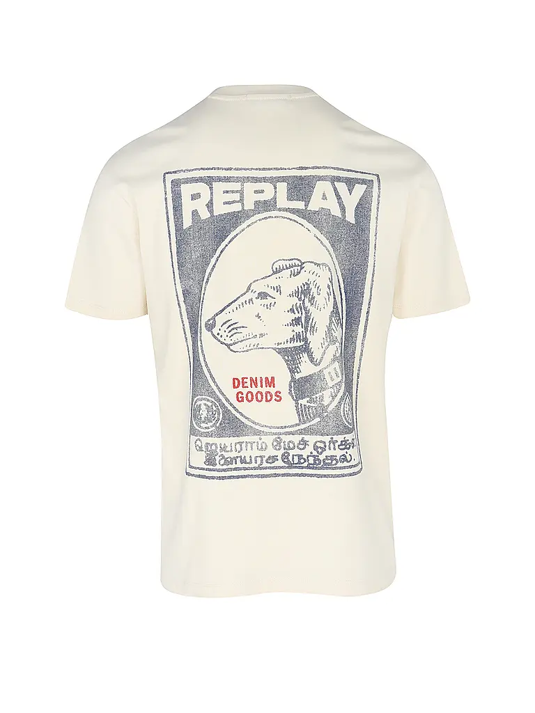 REPLAY | T-Shirt  | creme