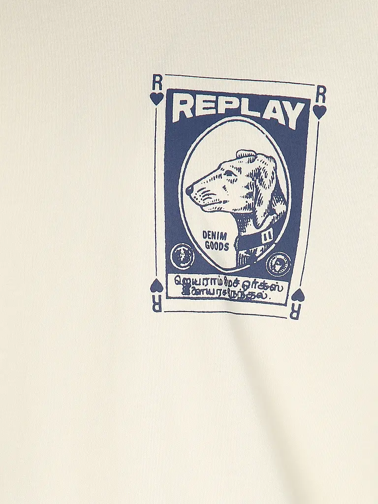 REPLAY | T-Shirt  | creme