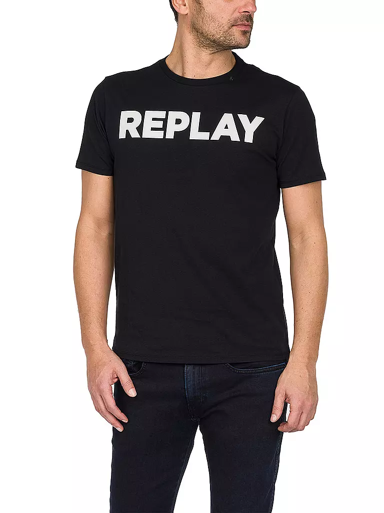 REPLAY | T-Shirt | schwarz