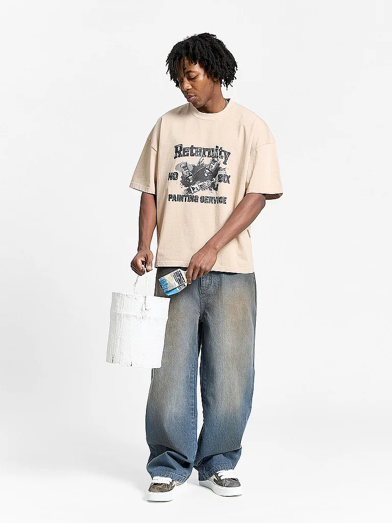 Reternity Painting Service T-Shirt Beige M 2