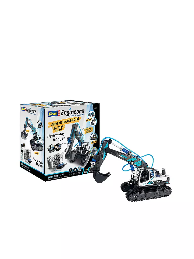 REVELL | Adventskalender Engineers - Hydraulischer Bagger  | keine Farbe