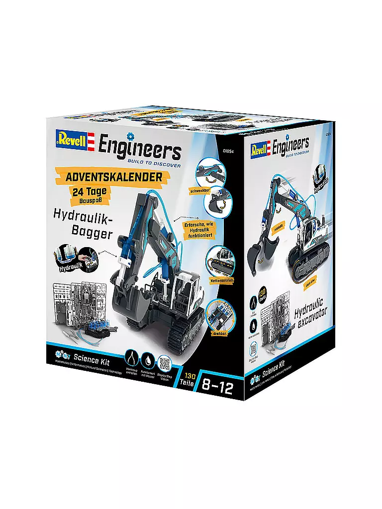 REVELL | Adventskalender Engineers - Hydraulischer Bagger  | keine Farbe