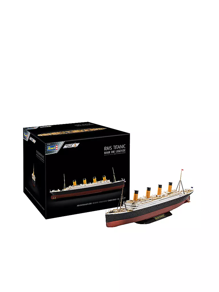REVELL | Adventskalender RMS Titanic - Bausatz zum Zusammenstecken | keine Farbe
