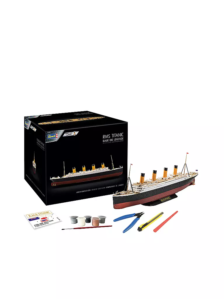REVELL | Adventskalender RMS Titanic - Bausatz zum Zusammenstecken | keine Farbe