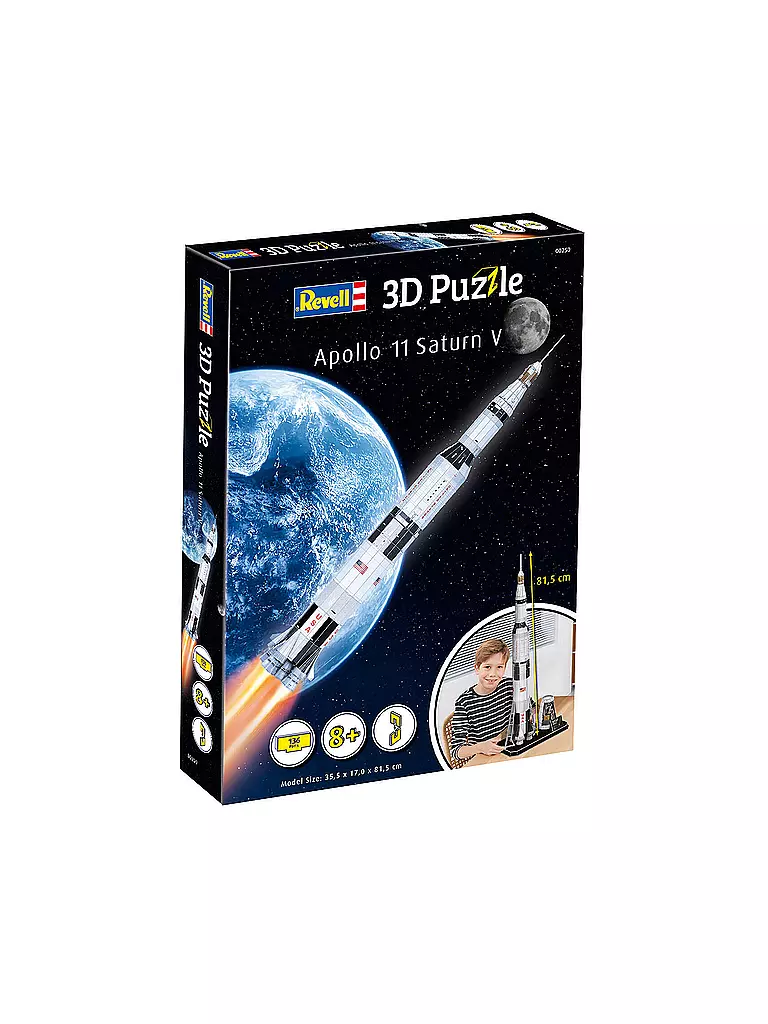 REVELL | Apollo 11 Saturn V Revell 3D Puzzle | keine Farbe