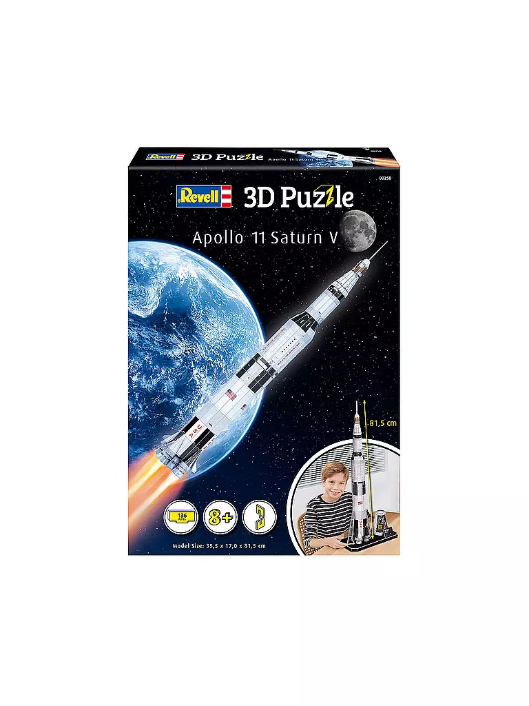 REVELL | Apollo 11 Saturn V Revell 3D Puzzle | keine Farbe