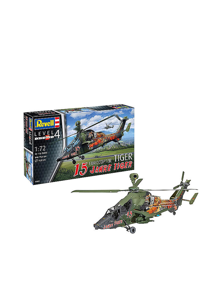 REVELL | Modellbausatz -  Eurocopter Tiger "15 Jahre Tiger" 03839 | keine Farbe