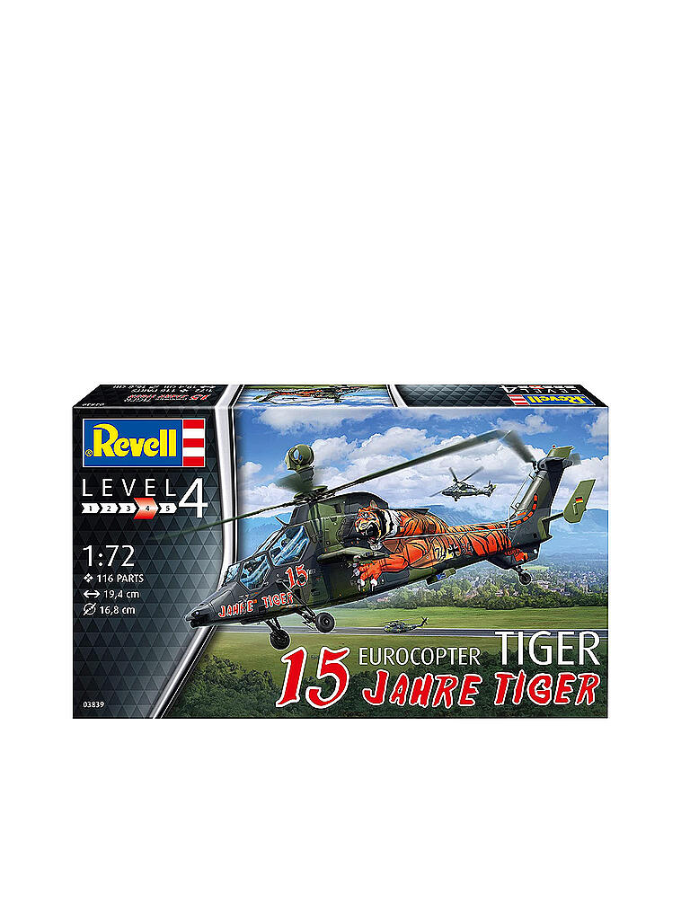 REVELL | Modellbausatz -  Eurocopter Tiger "15 Jahre Tiger" 03839 | keine Farbe