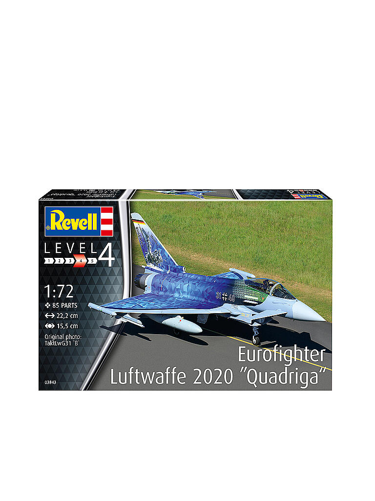 REVELL | Modellbausatz -  Eurofighter "Luftwaffe 2020 Quadriga" 03843 | keine Farbe