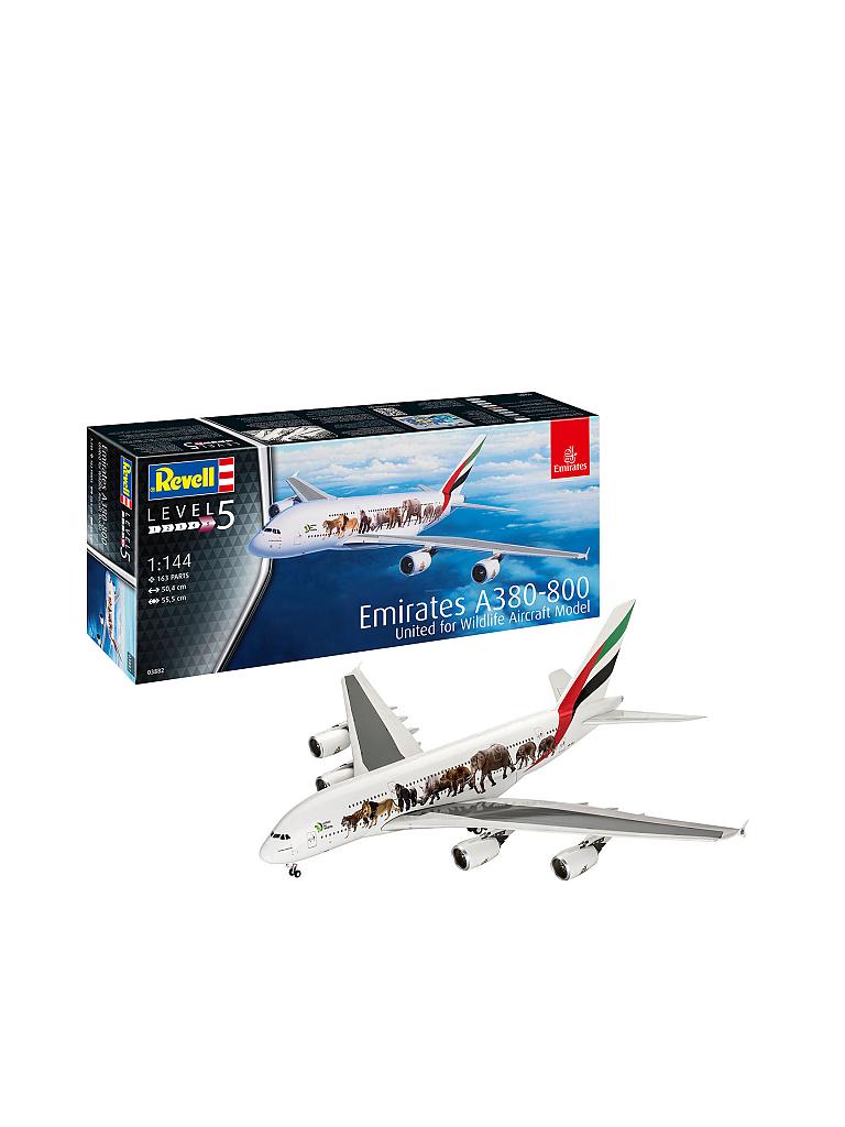 REVELL | Modellbausatz - Airbus A380-800 Emirates "Wild Life" | keine Farbe
