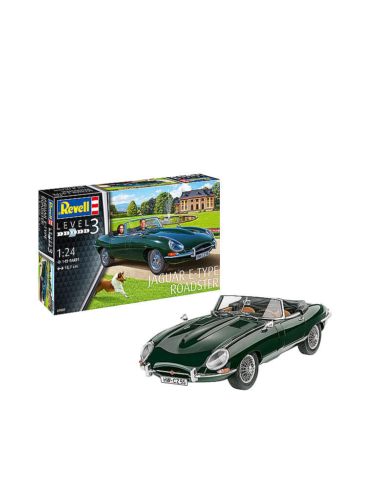 REVELL | Modellbausatz - Jaguar E-Type Roadster 07687 | keine Farbe