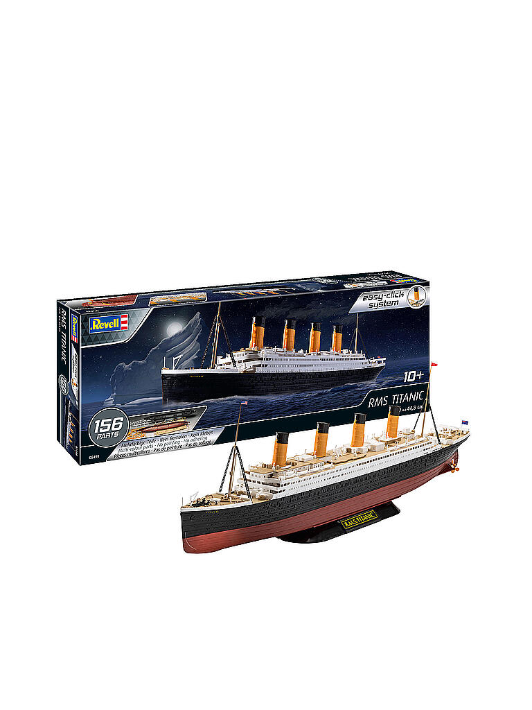 REVELL | Modellbausatz - R.M.S. Titanic (easy-click) 05498 | keine Farbe