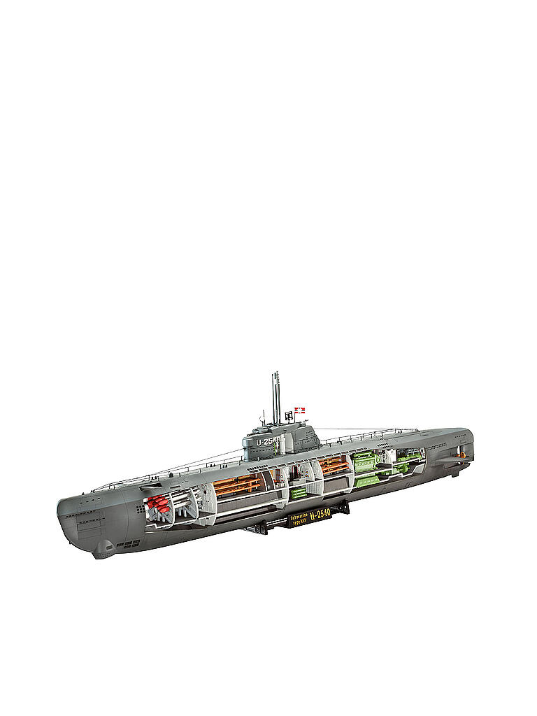 REVELL | Modellbausatz - U-Boot Typ XXI U 2540 &Interieur | keine Farbe