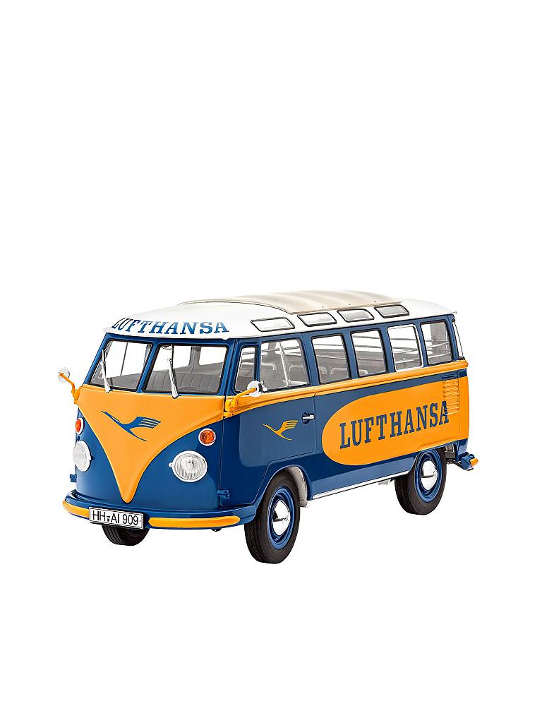 REVELL | Modellbausatz - VW T1 Samba Bus Lufthansa - Plastic Model Kit  | 