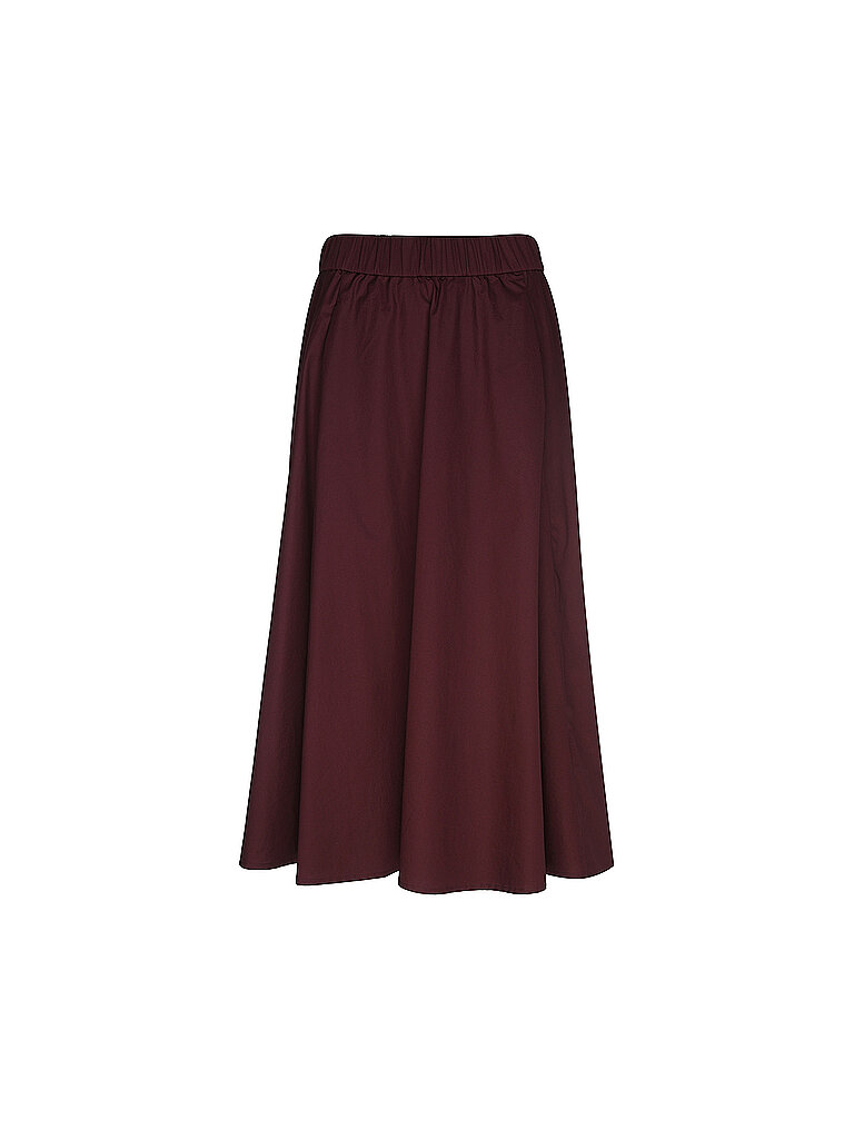 Midirock dunkelrot 40 damen