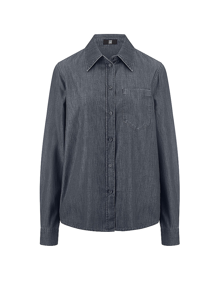 Jeansbluse dunkelblau 40 damen