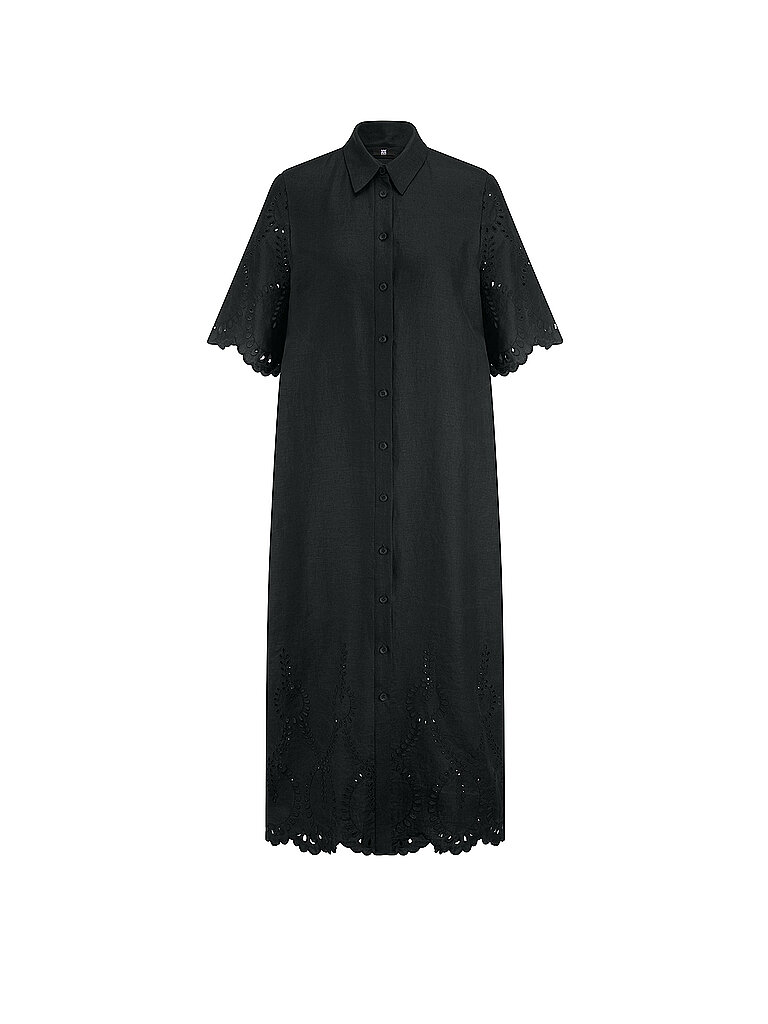 Leinenkleid schwarz 42 damen