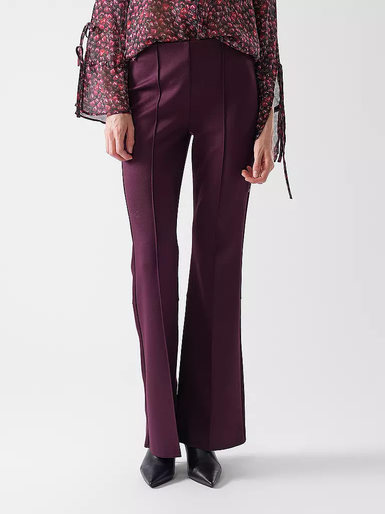 RIANI | Hose Bootcut Fit | dunkelrot