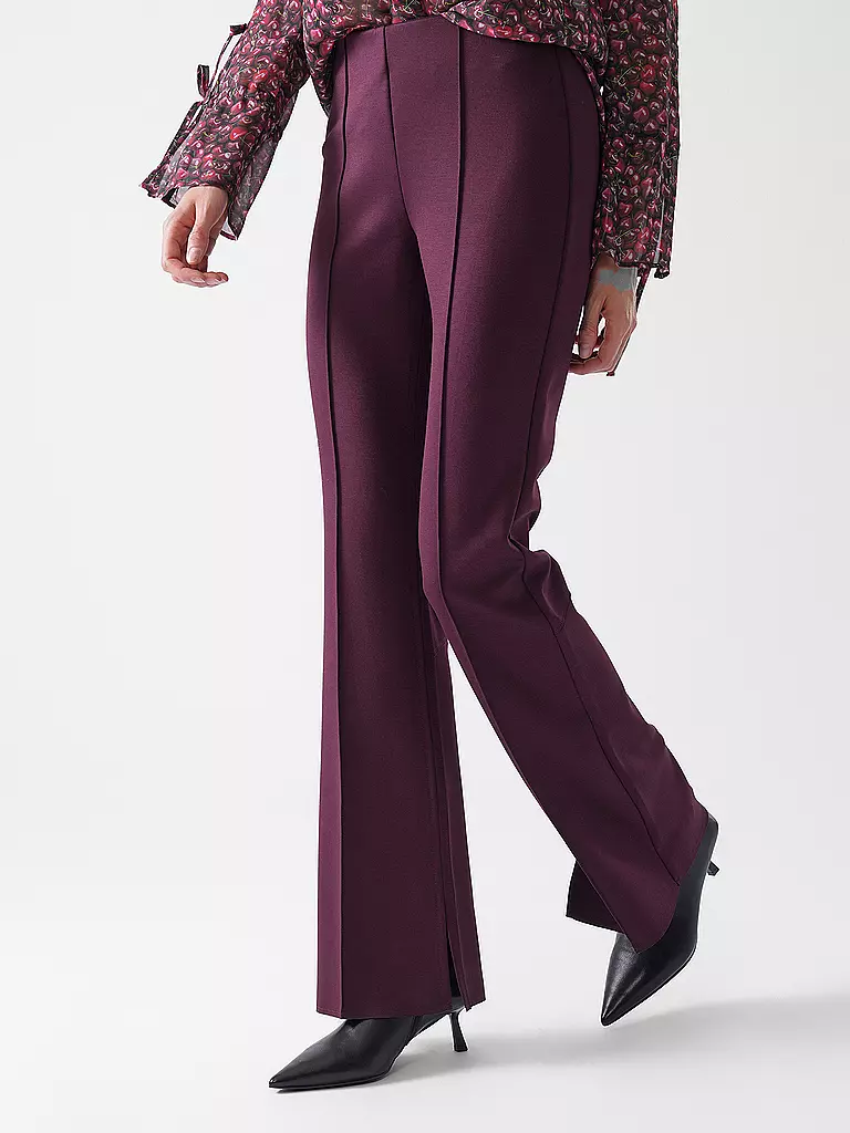 RIANI | Hose Bootcut Fit | dunkelrot