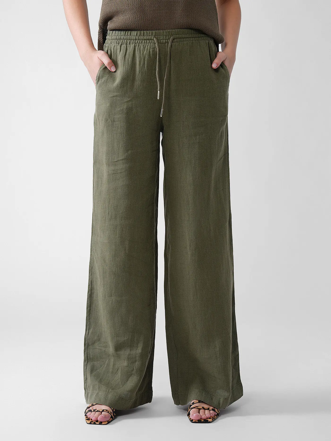 RIANI | Leinenhose  | grün
