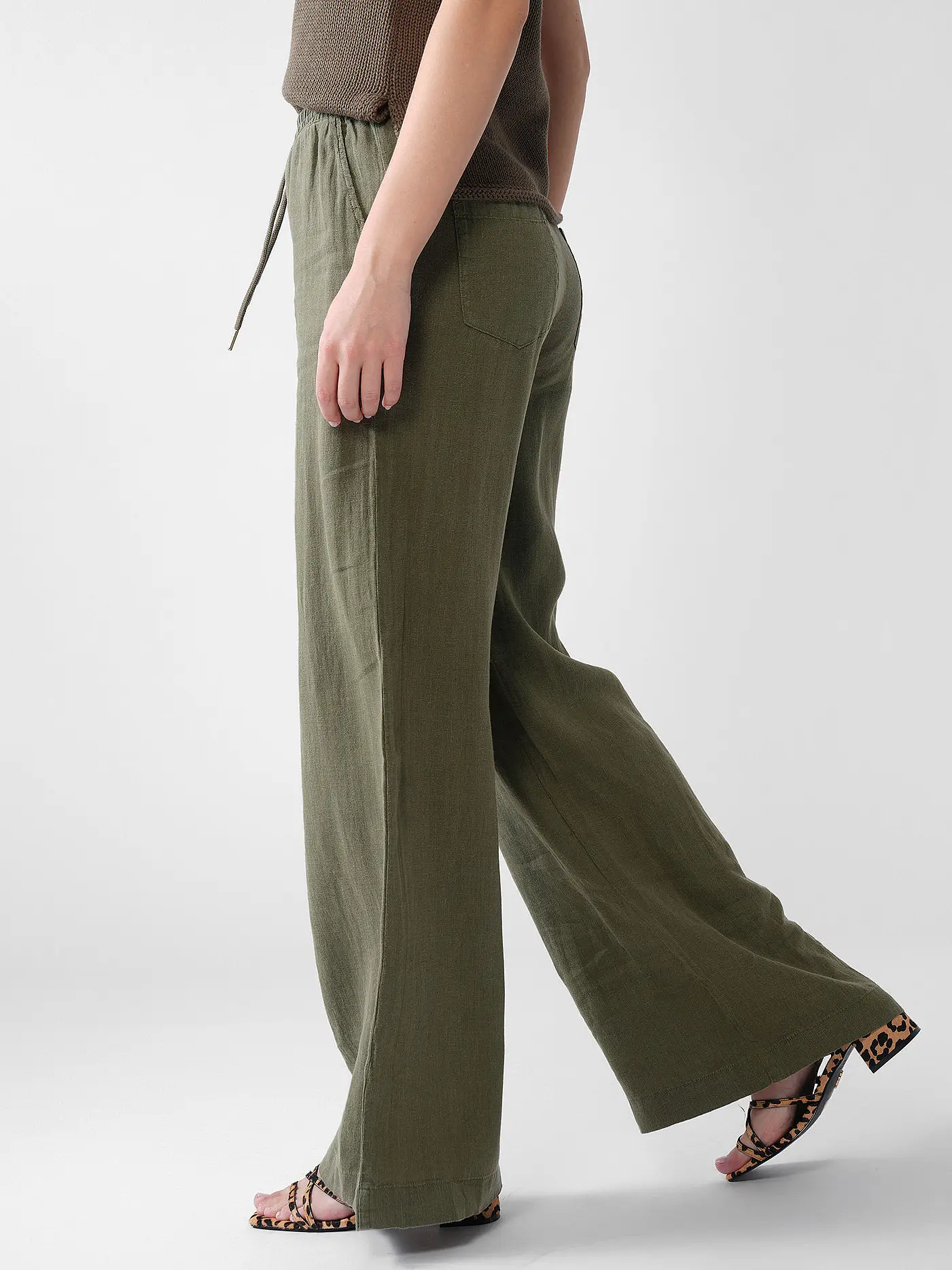 RIANI | Leinenhose  | grün