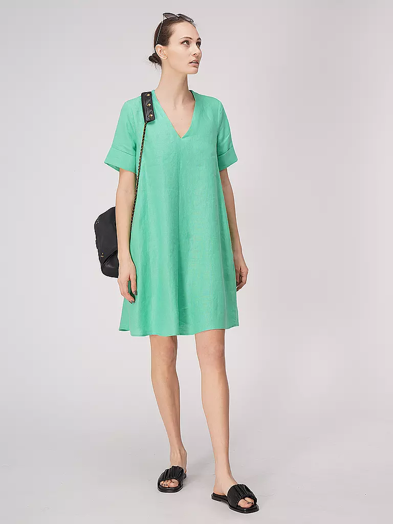 RIANI | Leinenkleid | grün