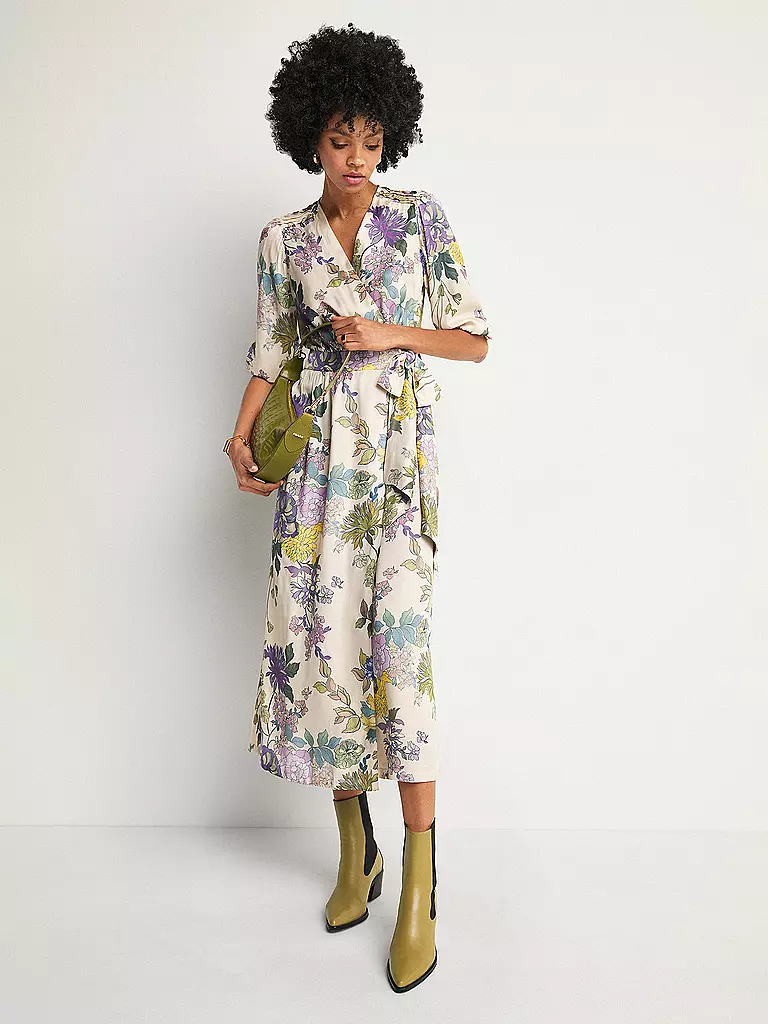 RIANI | Maxikleid in Wickeloptik  | beige