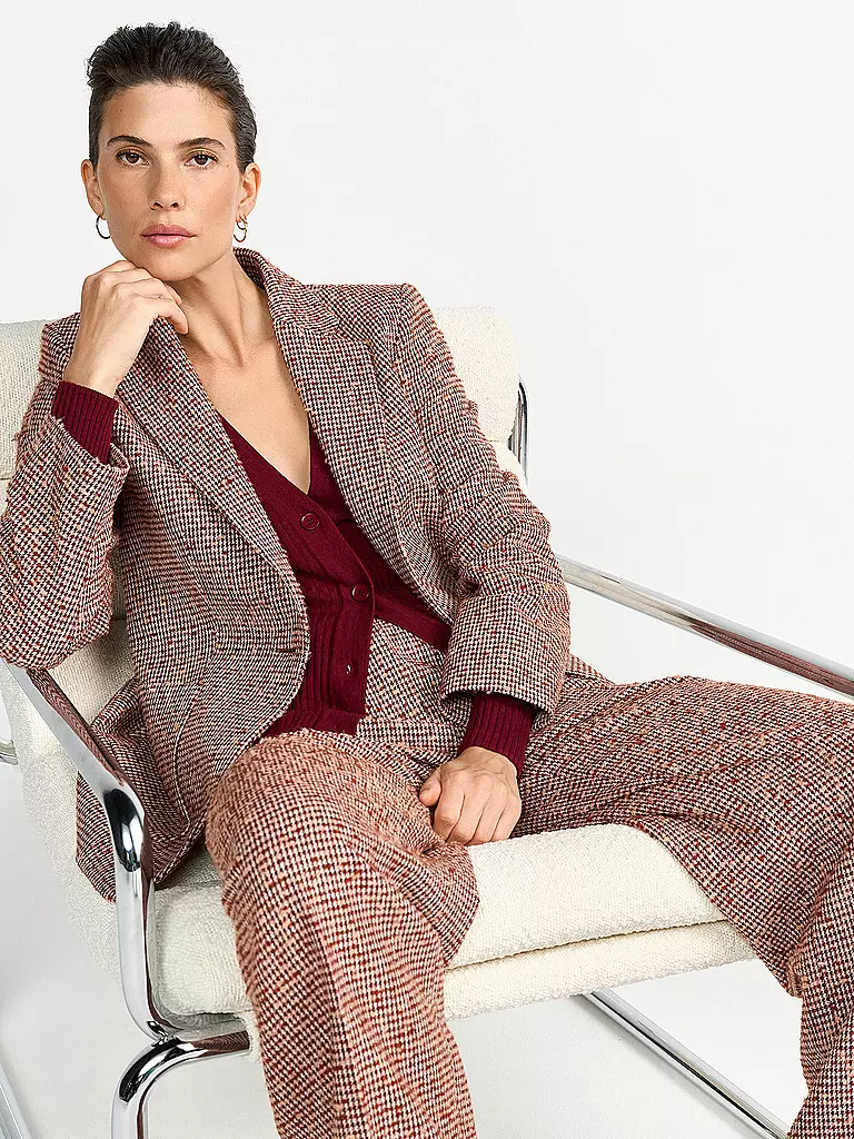 RICH & ROYAL | Businesshose | dunkelrot