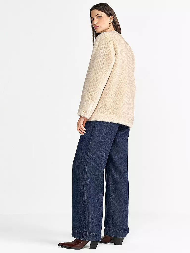 RICH & ROYAL | Jacke in Felloptik | 