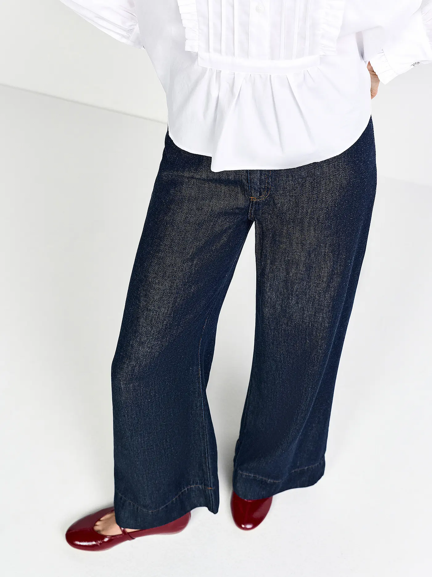 RICH & ROYAL | Jeans Wide Leg  | blau