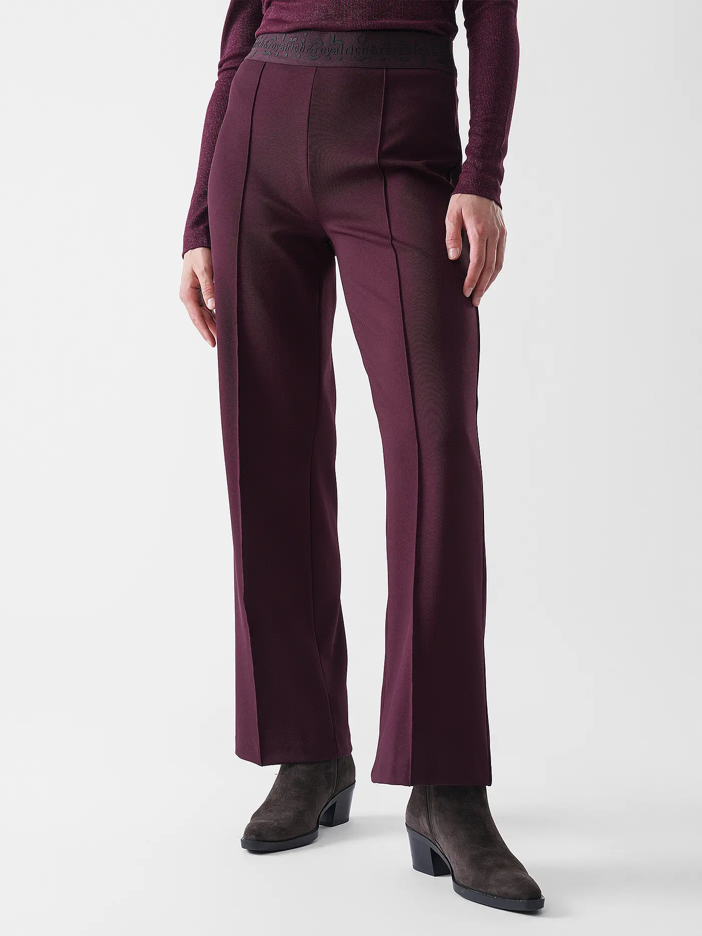 RICH & ROYAL | Marlenehose  | dunkelrot